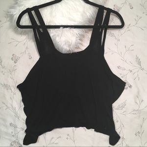 Fun black tank top!